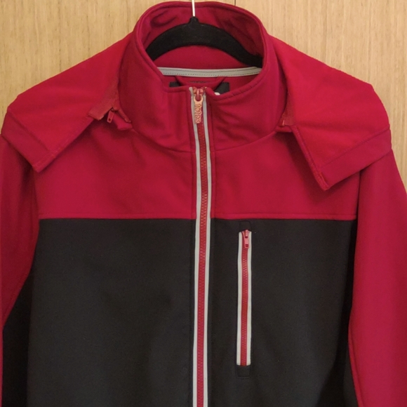 +SZ Totes SZ XXL Black/Red Zip Front Hooded Jacket - Picture 3 of 9